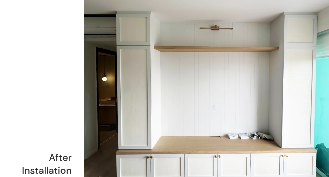 After Cabinet Installation for Kids Room